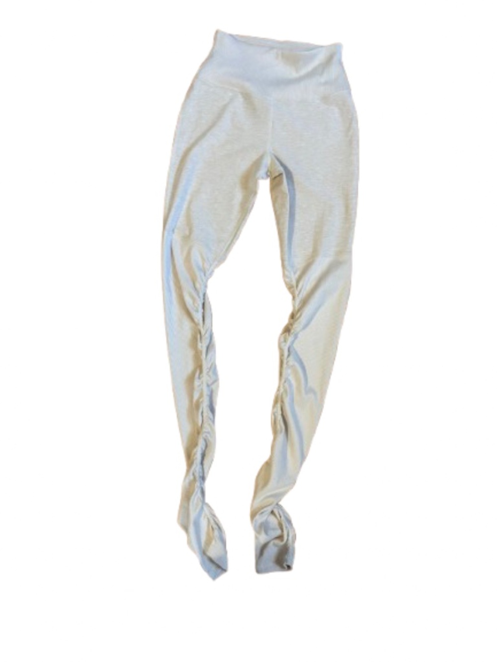 Alo Yoga Airbrush High Waist Goddess Leggings in a soft beige/neutral tone.